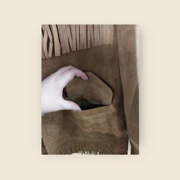 Vintage Leather Fringe Jacket - Picture 8 of 12